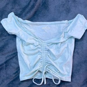 pastel green Hollister crop top